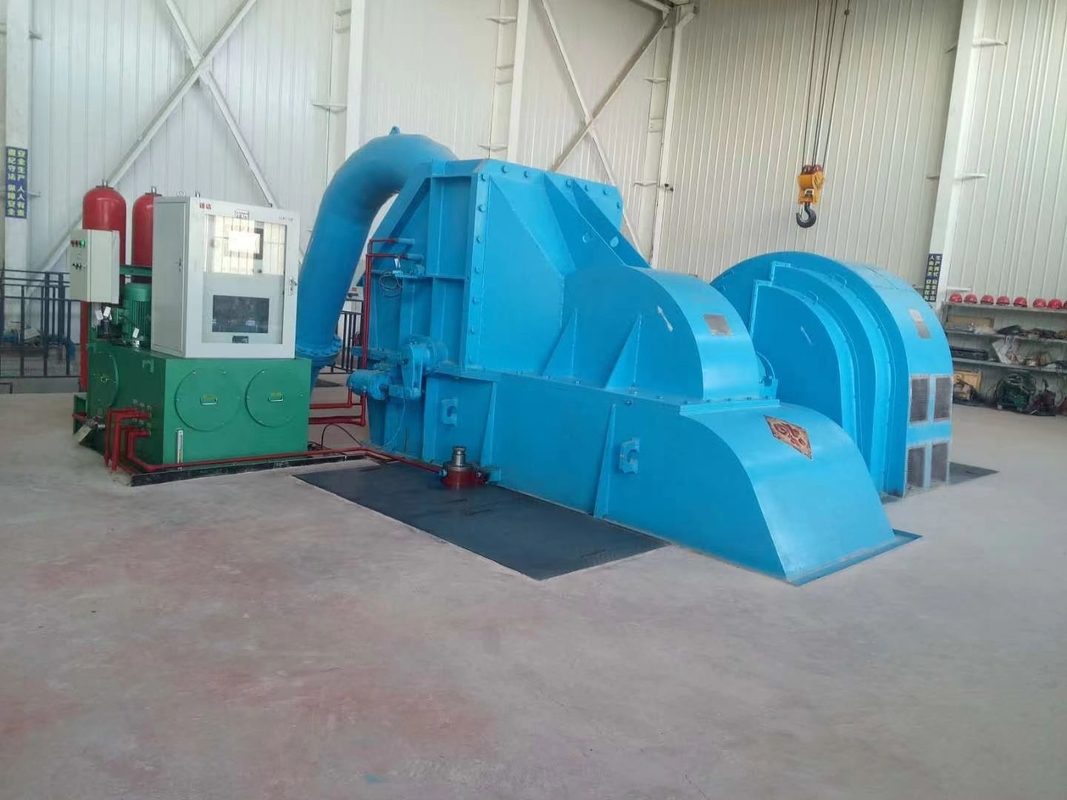 100kw-50mw Power Output Pelton Wheel Turbine Generator With Air / Oil Cooling Method