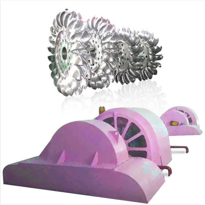 IP54 Protection Grade Pelton Turbine Generator Rated Current 100-1000A 85-95% Efficiency