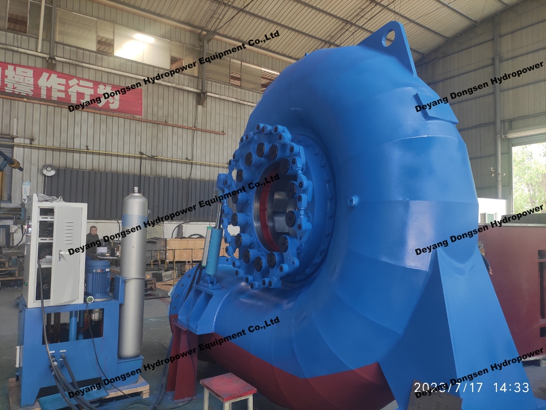 Automatic Control Francis Turbine Generator with Rated Water Head 20m-300M / Rated Efficiency 90%-96%