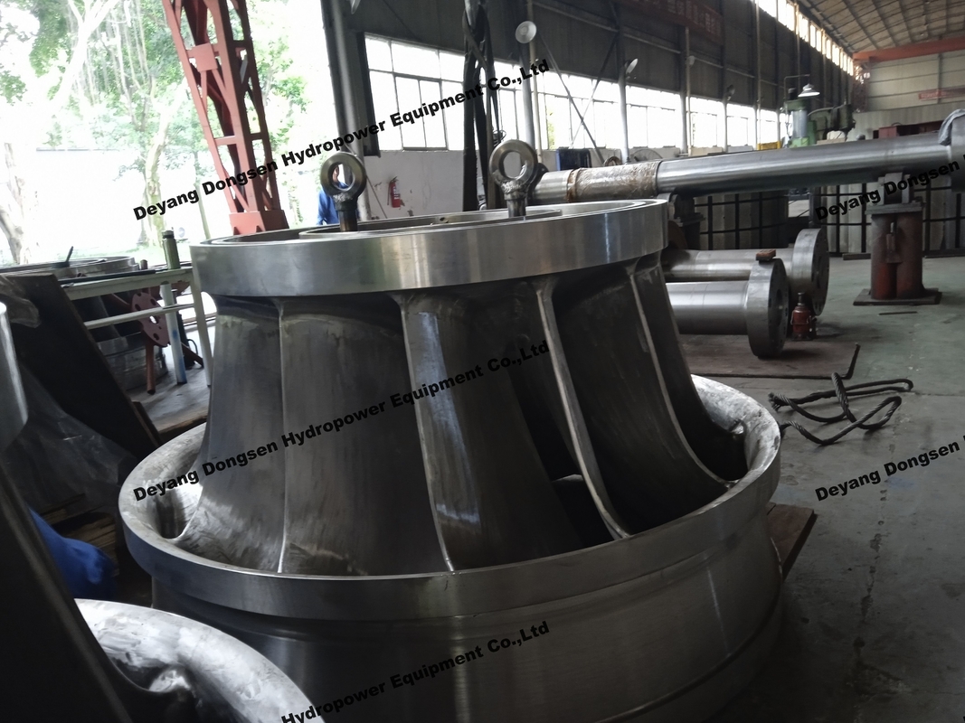 Steel / Stainless Steel Hydro Turbine Generator With 90-96% Efficiency For Water Head 5m-500m