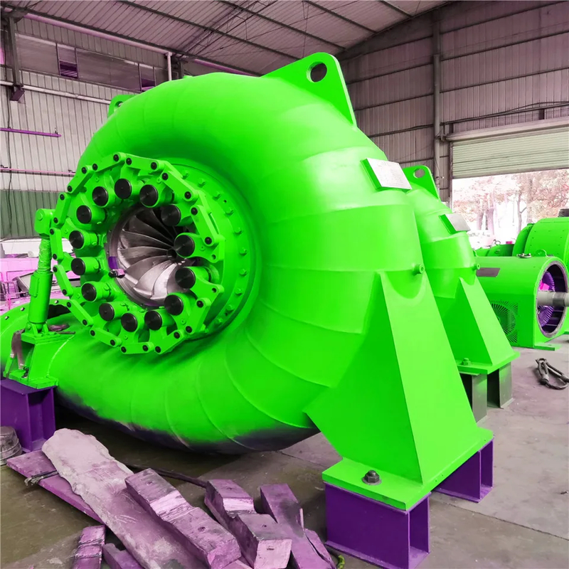Steel / Stainless Steel Francis Hydro Turbine Designed For Water Head Range 5m-500m