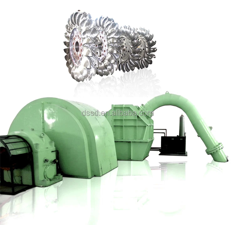 High Voltage Pelton Hydraulic Turbine Generator 6-10kV Rated Voltage 500-3000r/min Air/Oil Cooling