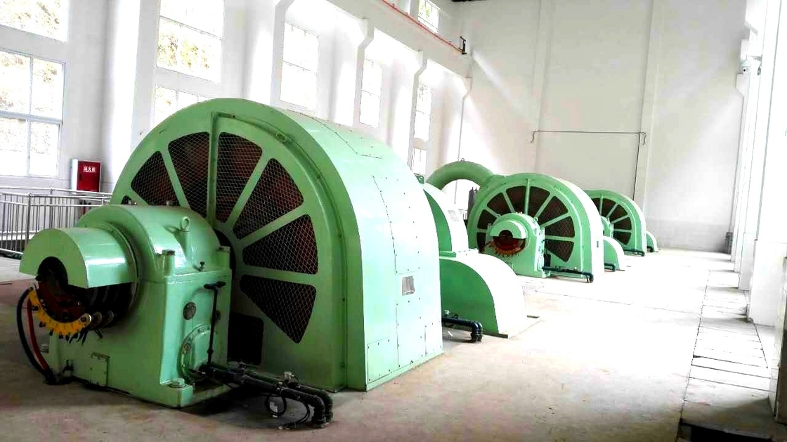 Speed Pelton Turbine Generator 6-10kV Rated Voltage 500-3000r/min Speed Range