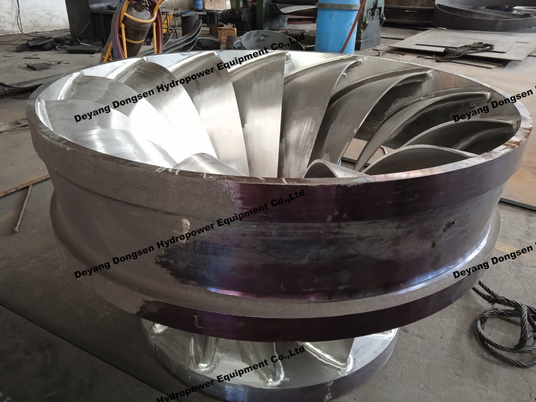 Adjustable Hydro Turbine Runner Polishing Blades Or Low Speed Rotation Custom Open/Closed Design