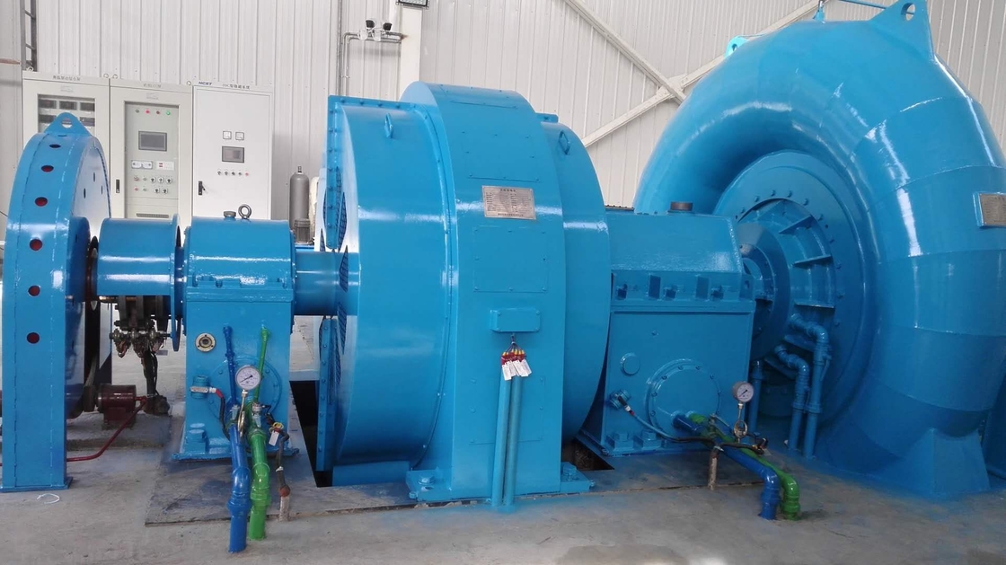 300KW-20MW Francis Turbine Generator With Stainless Steel Runner With Micro Governor