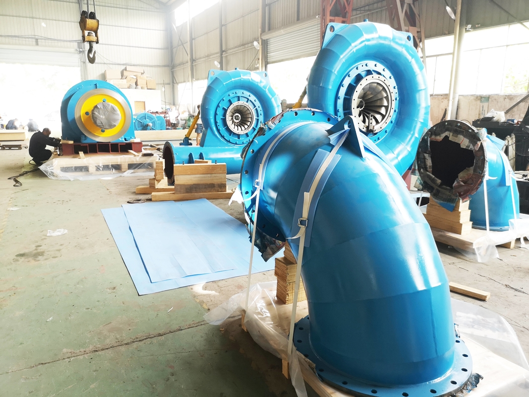 Steel Stainless Francis High Head Water Turbine Customized 50HZ/60HZ Model 5m-500m Head
