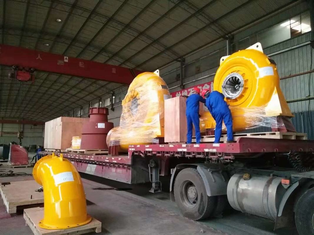 Efficiency Water Turbine Generator 300-3000rpm 200kw-20mw Power Output 220V-690V Rated Voltage