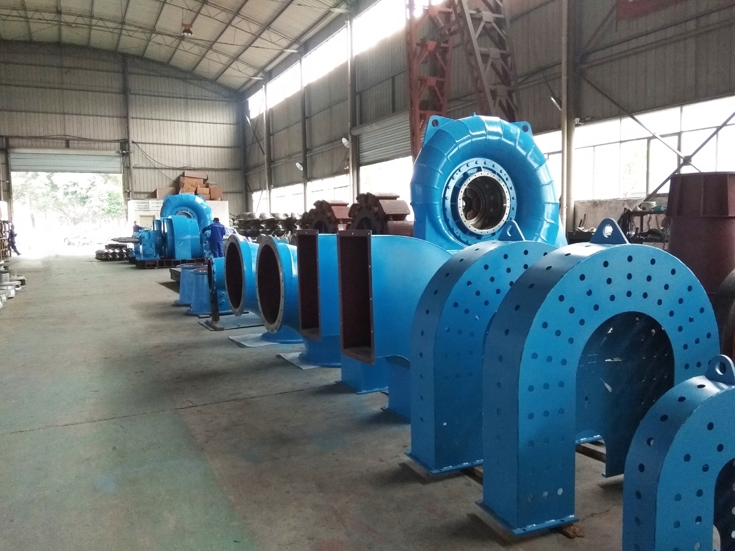 Water Turbine Generator 200kw-20mw Brushless Excitation Custom Color Automatic Control