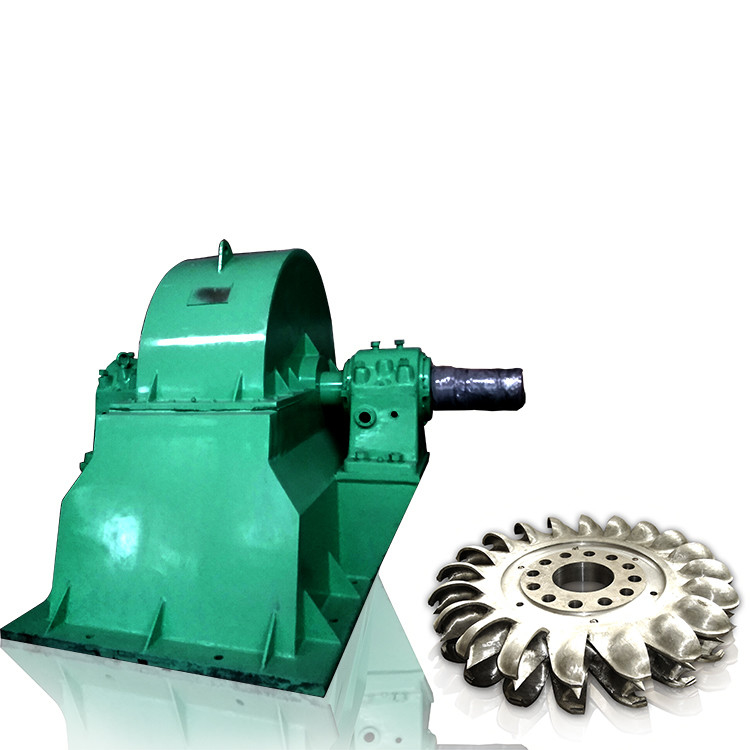 Voltage IP54 Pelton Hydraulic Turbine Generator Stainless Steel Cast Iron 500-3000r/min Speed Range