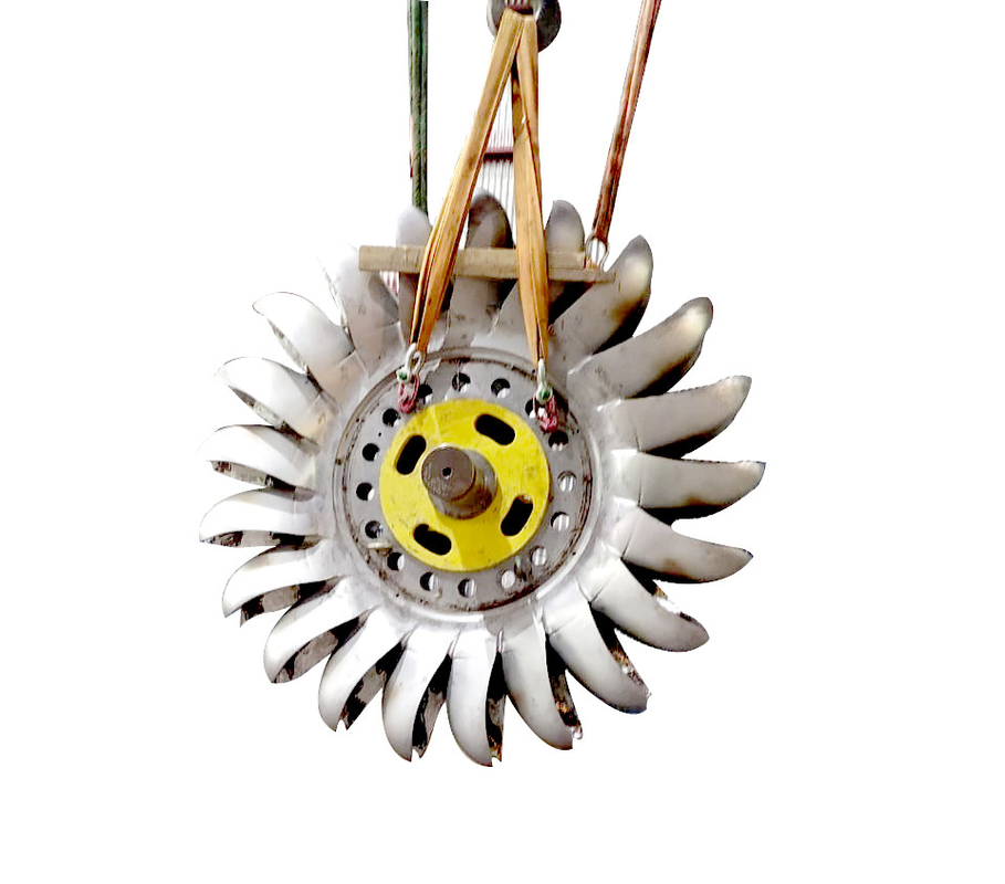 Frequency Cast Iron Pelton Turbine Generator Brushless Excitation Mode 500-3000r/min Speed Range