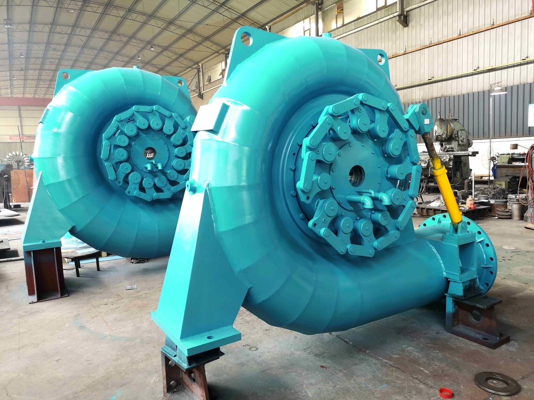Water Turbine Generator 200kw-20mw Brushless Excitation Custom Color Automatic Control