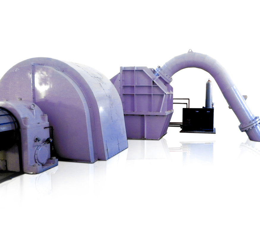 100-1000A Air/Oil Cooling Pelton Turbine Generator Stainless Steel With Microgovernor