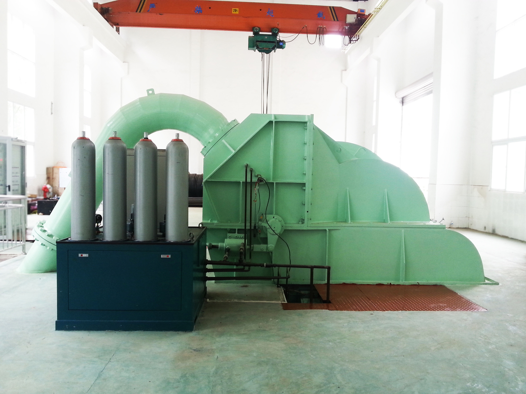 100kW - 50MW Stainless Steel High Head Pelton Turbine  with 6-10kV Rated Voltage and Air/Oil Cooling