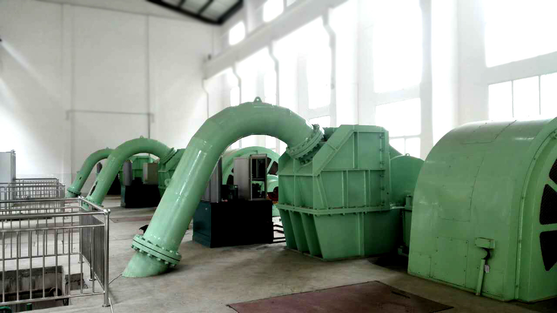 Durability Steel Hydroturbine Generator 5m-500m Water Head Frequency 50/60HZ For Power Generation