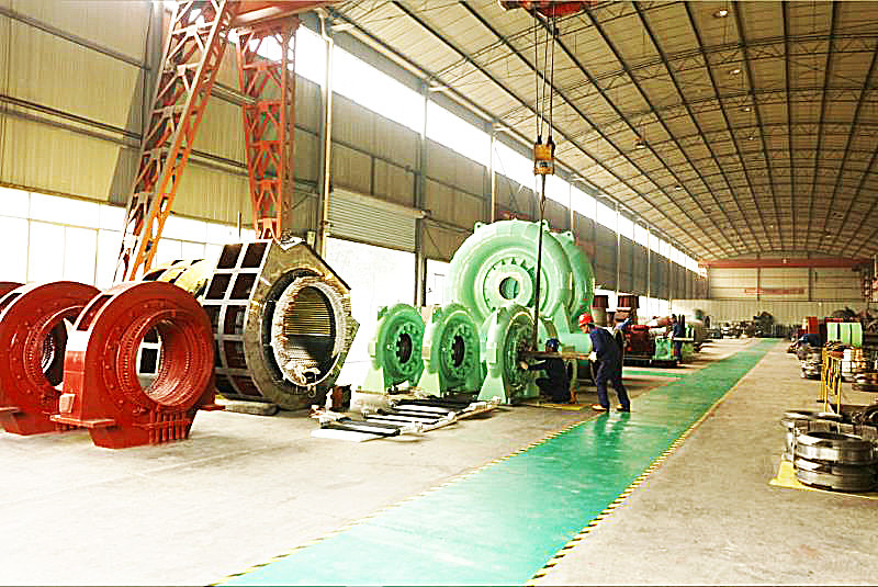 Vertical Water Turbine Generator Brushless 450-1000 RPM Air Cooled 220V-690V 50-60Hz 300-3000rpm