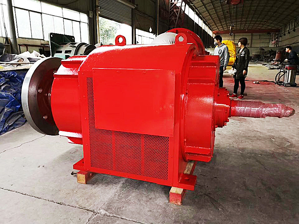 Vertical Water Turbine Generator 200kw-20mw Power Output Rated Frequency 50Hz/60Hz Customized Color Air/Water