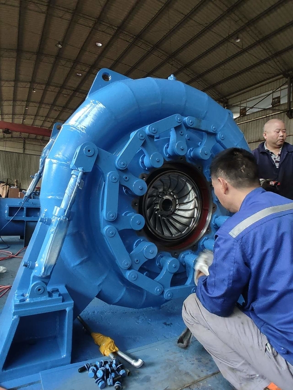 Capacity High Head Water Turbine For 200kw-20mw Operating From 5m-500m Water Head At 450-1000rpm