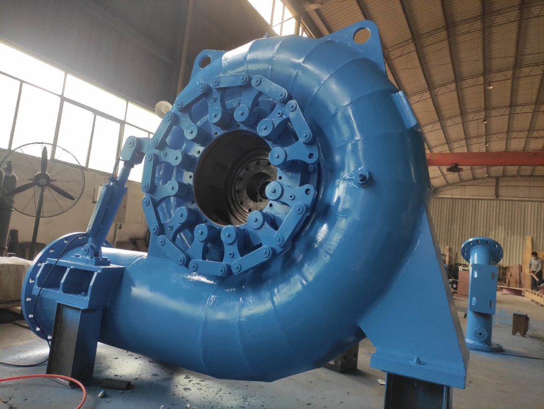 Customized 50HZ/60HZ Hydro Turbine Generator 450-1000rpm Water Head 5m-500m For Optimum Efficiency