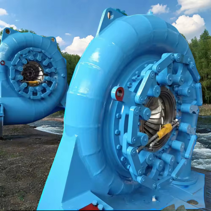 Water Turbine Generator Vertical Installation 200kw-20mw Power Output Brushless Excitation Mode