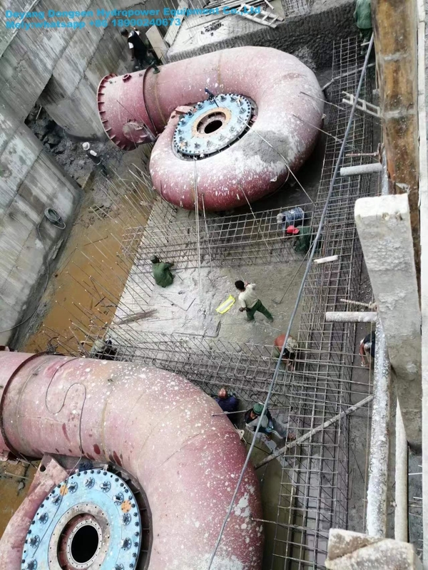 Customized Color Water Turbine Generator 200kw-20mw Output 300-3000rpm Speed