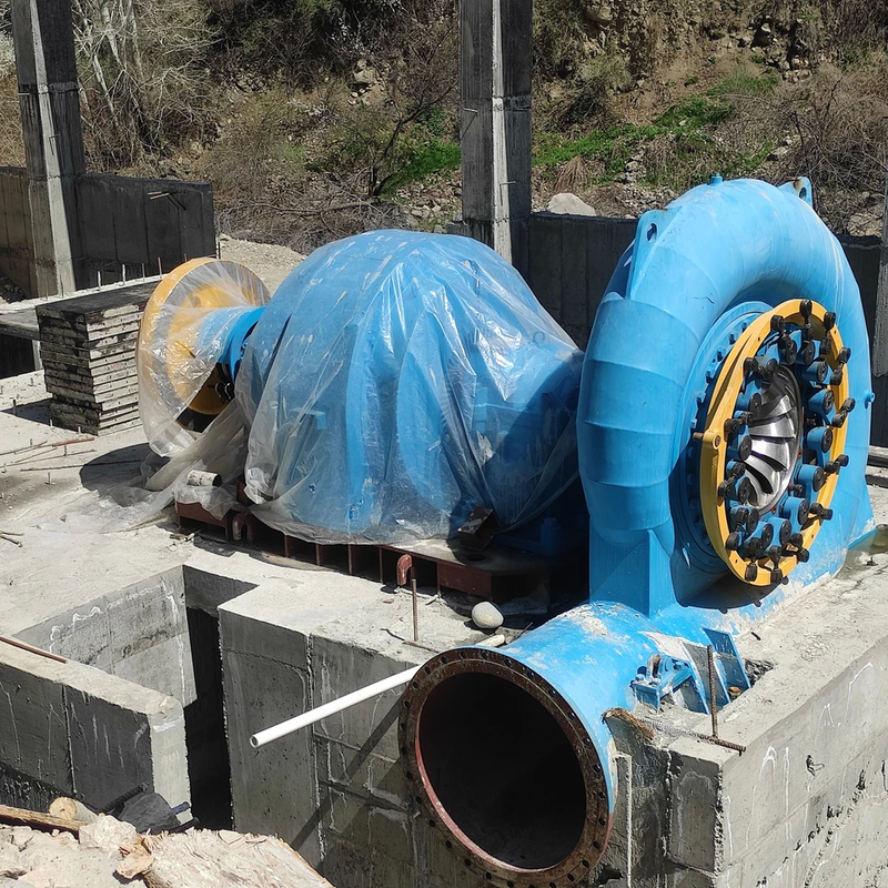 90-96% Efficiency Hydro Turbine Generator for Hydropower 5m-500m Water Head 450-1000 RPM