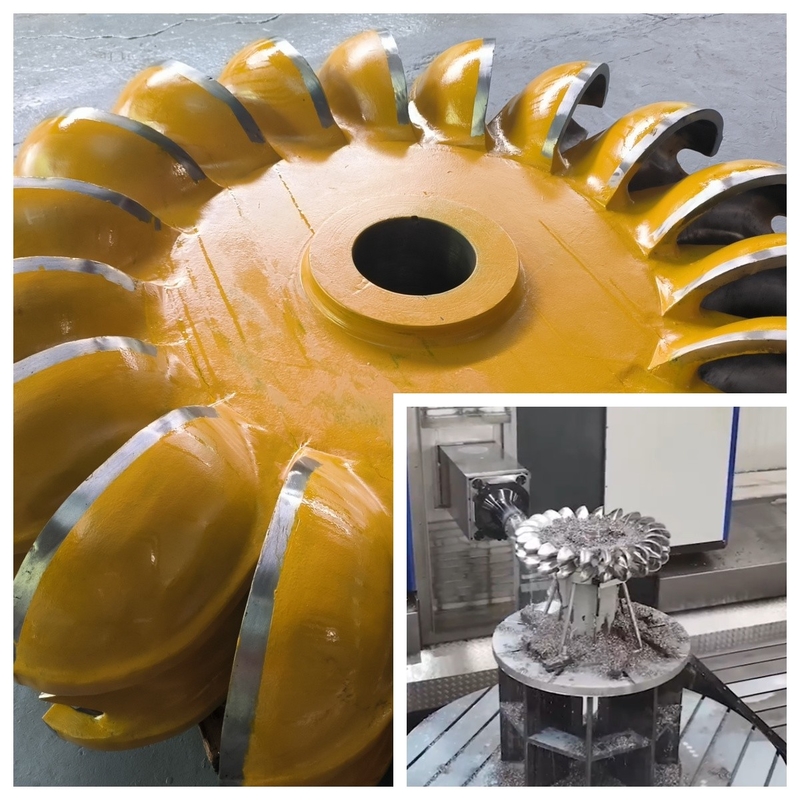 Precision Hydro Turbine Runner With Changable Blade Anti-corrosion with stainless steel or carbon steel