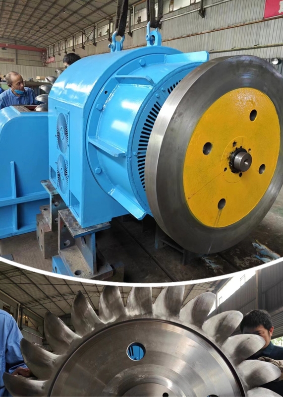 Air Cooled 100kw-10mw Pelton Turbine Used For High Water Head With High Quality