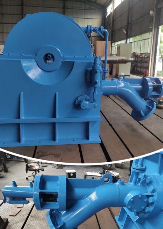 100-1000A Rated Current Air / Oil Cooled Cast Iron / Stainless Steel Pelton Type Turbine Generator