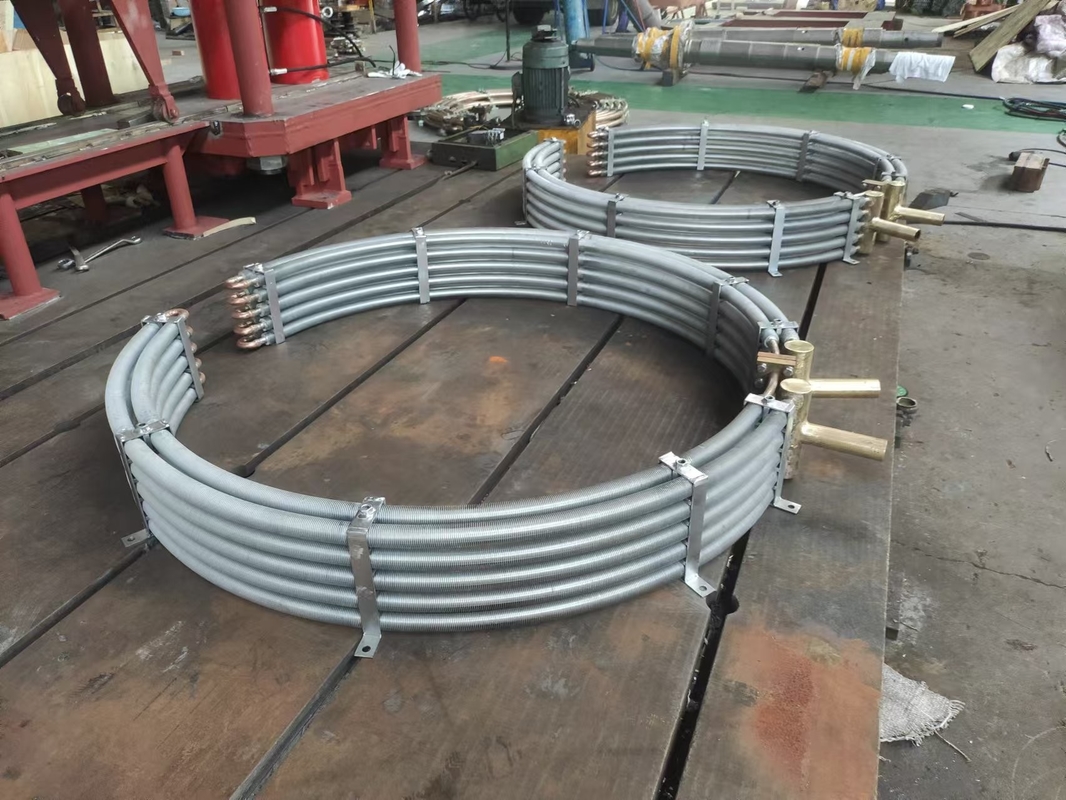 Industrial Wall Mounted Hydraulic Oil Cooler 10-50 Kg For Fluid Pipe Operating Temperature Range 0-80°C Performance