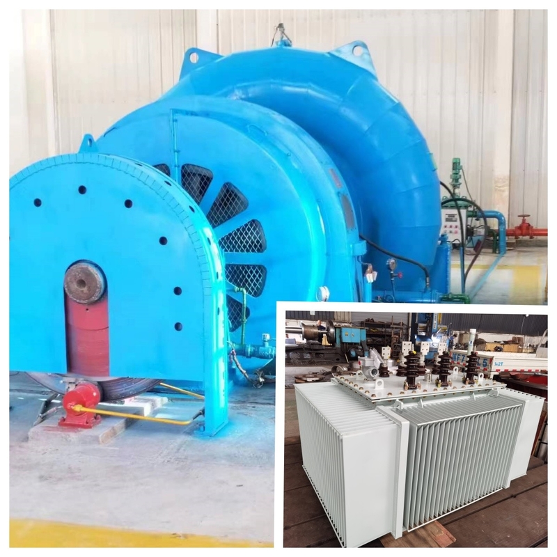 Steel Hydro Turbine Brushless Excitation Generator Set For 5m-500m Water Head