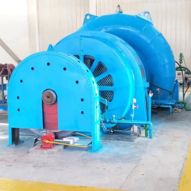 220V-690V Water Turbine Generator With Air / Water Cooling And Customizable Color