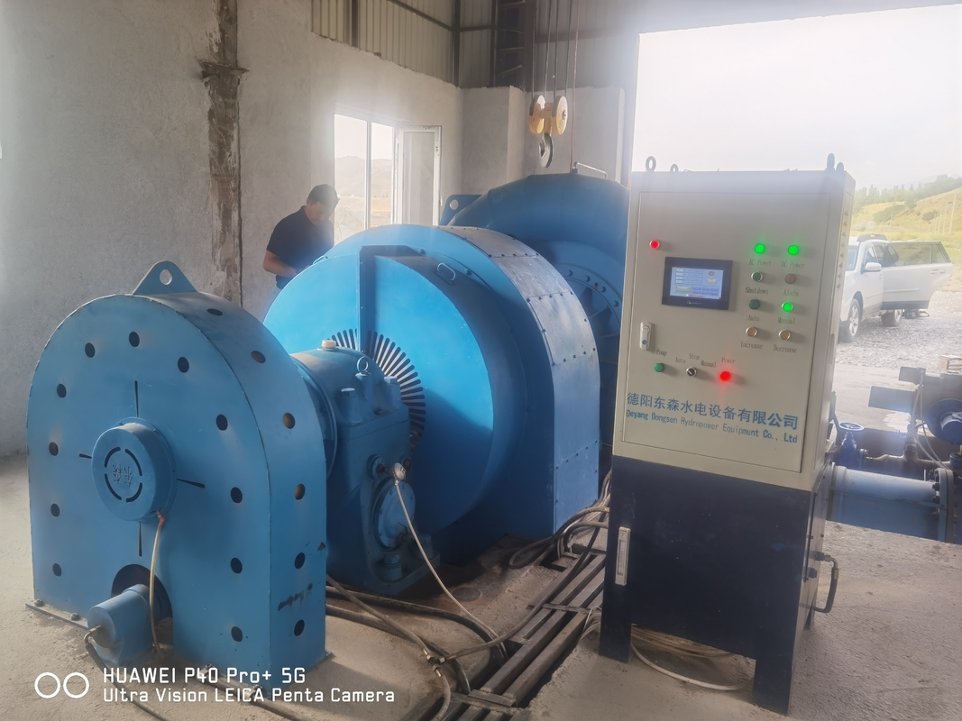 Large Pipe Diameter DN2250-3200mm Francis Water Turbine Generator for High Flow Rate Water Power Generation