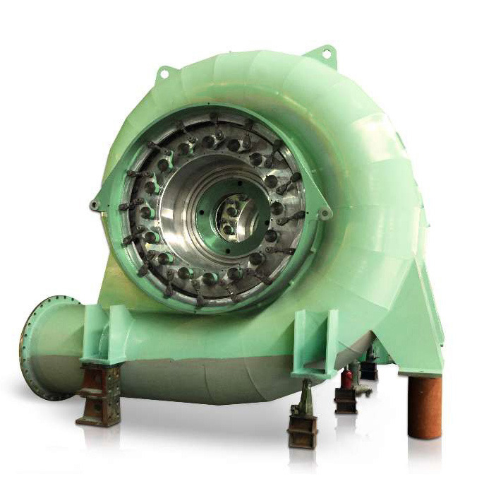 Aluminum Alloy Blade Horizontal or Vertical Layout Hydroelectric Turbine for 100kw-20mw Power Range Efficiency
