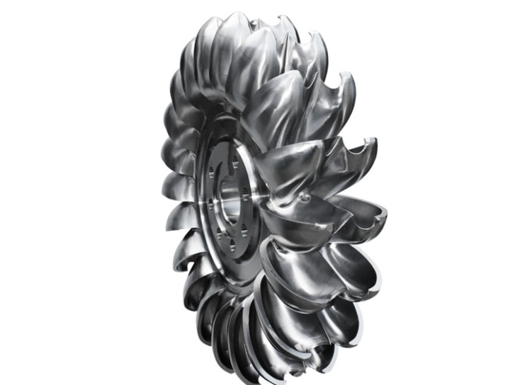 Vertical Installation Method Hydro Turbine Runner with Inlet Pressure of 10 MPa Hardened Metals Material Capabilities