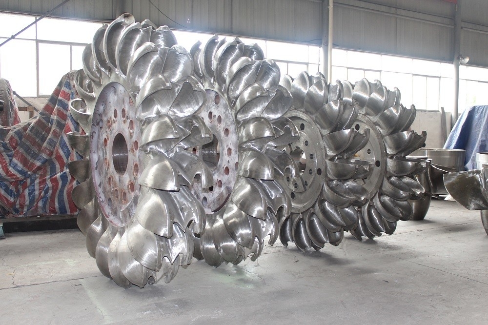 Vertical Installation Method Hydro Turbine Runner with Inlet Pressure of 10 MPa Hardened Metals Material Capabilities