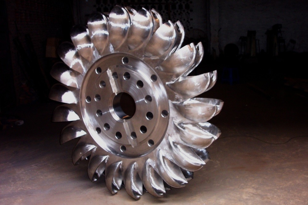 Vertical Installation Method Hydro Turbine Runner with Inlet Pressure of 10 MPa Hardened Metals Material Capabilities