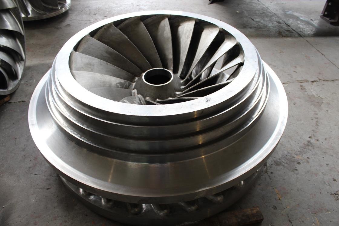Vertical Installation Method Hydro Turbine Runner with Inlet Pressure of 10 MPa Hardened Metals Material Capabilities