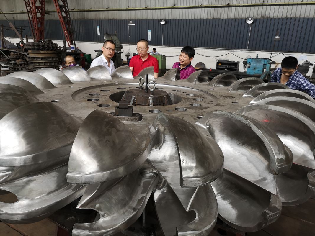 Customized Inlet Diameter 1-5 Meters Hydro Turbine Runner with and Rated Rotor Speed 100rpm 200rpm 300rpm 500rpm 1000rpm