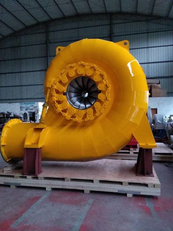 Aluminum Alloy Blade Horizontal or Vertical Layout Hydroelectric Turbine for 100kw-20mw Power Range Efficiency