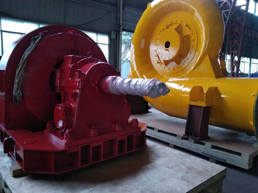 Aluminum Alloy Blade Horizontal or Vertical Layout Hydroelectric Turbine for 100kw-20mw Power Range Efficiency