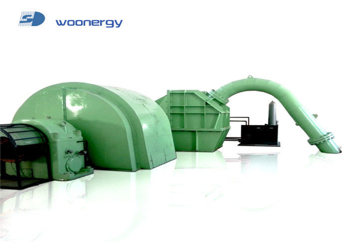 0.5 MW-20MW Power Output Pelton Turbine Generator With Horizontal Installation And Static Excitation System