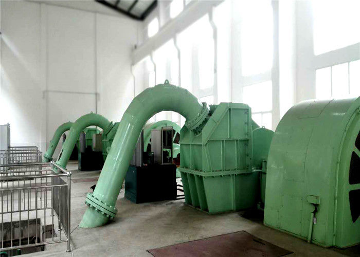 0.5 MW-20MW Power Output Pelton Turbine Generator With Horizontal Installation And Static Excitation System