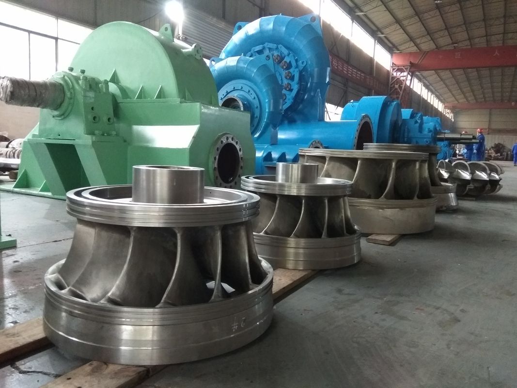 Francis Kaplan Hydro Turbine Generator 200rpm 300rpm Pelton Turbine Generator Micro Hydro Pelton Turbine