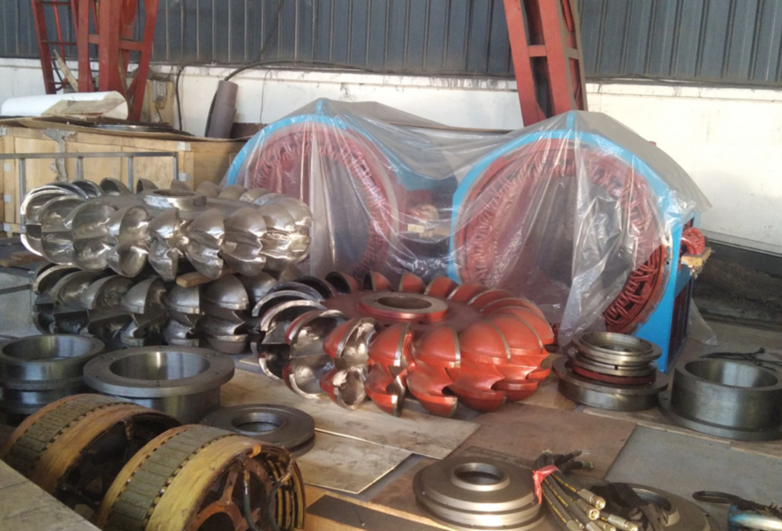 Adjustable Hydro Turbine Runner Polishing Blades Or Low Speed Rotation Custom Open/Closed Design