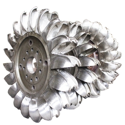 High Speed Customized Pelton Hydro Turbine Runner Stainless Steel Material