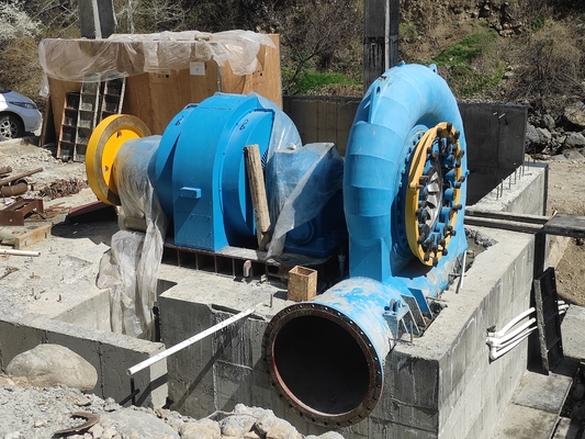 Water Head Customized Hydroturbine Generator 450-1000rpm 50HZ/60HZ Frequency