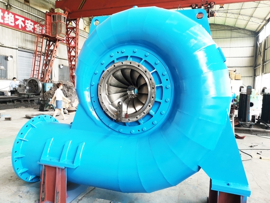 Steel Stainless Francis High Head Water Turbine Customized 50HZ/60HZ Model 5m-500m Head