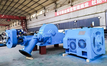 Efficiency Vertical Turgo Turbine Generator 200kW-30MW 50Hz/60Hz Rated Frequency