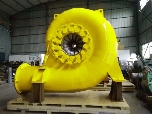 Power Stainless Steel Francis Turbine Generator 300KW-20MW Vertical or Horizontal Installation