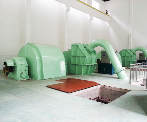 Standard Speed 6-10kV Pelton Hydroturbine Generator Unit With Air/Oil Cooling Micro Governor